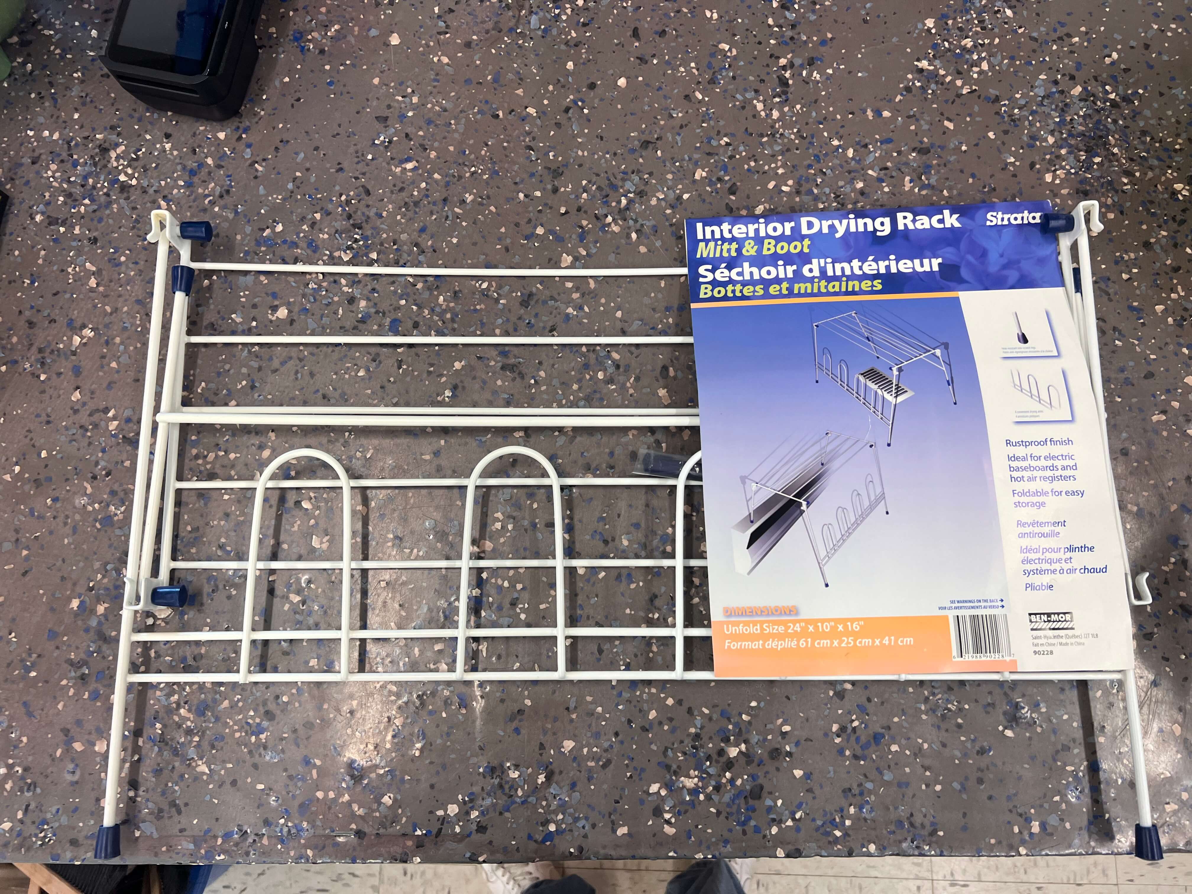 Séchoir d'intérieur pour bottes et mitaines