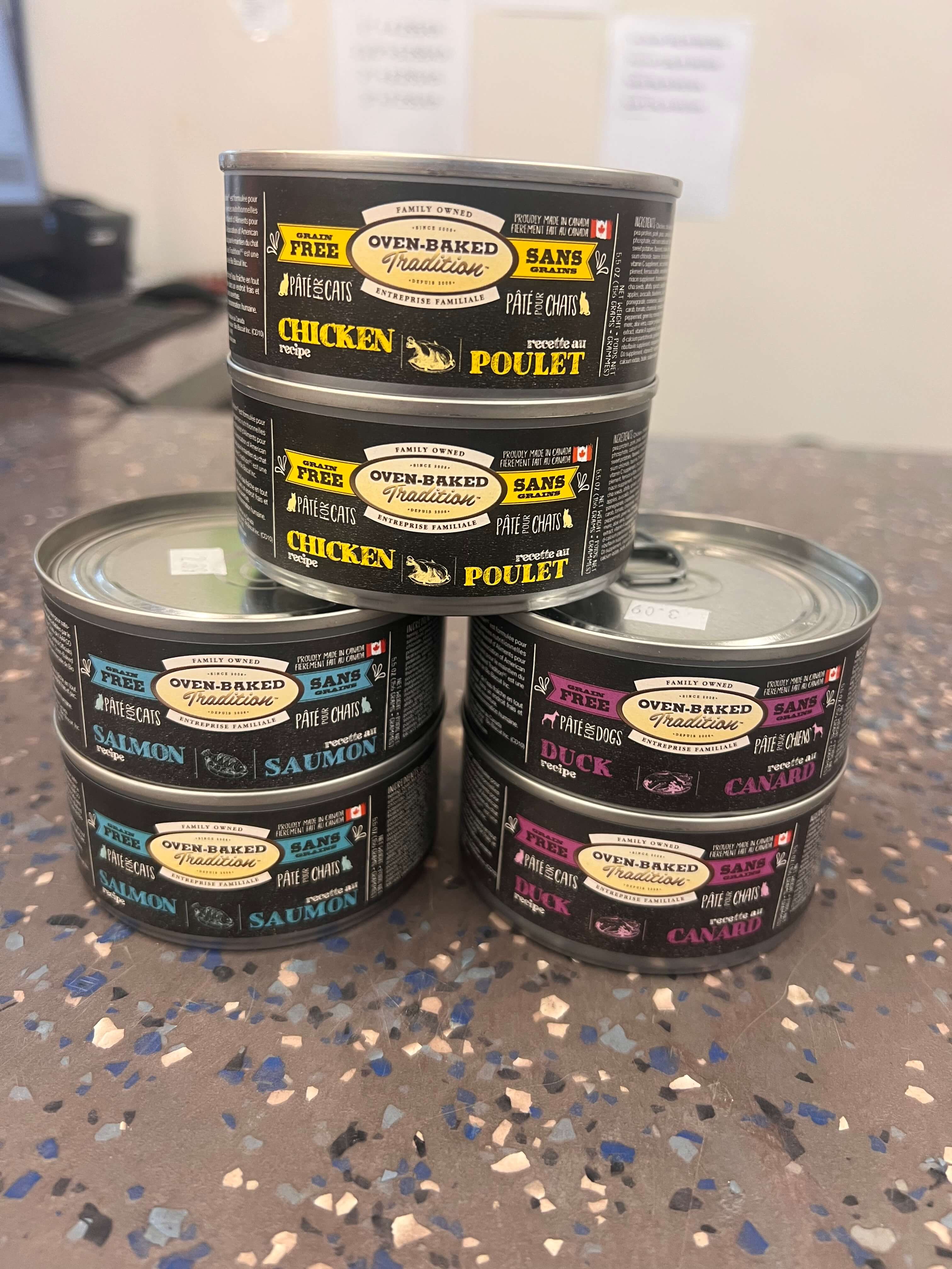 Lot de 6 conserves de pâté pour chats et chiens