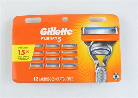 Gillette Fusion 5 Lame de Précision 12 Cartouches